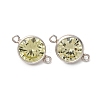 925 Streling Silver Pave Cubic Zirconia Birthstone Connector Charms STER-NH0001-80P-06-1
