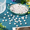500Pcs Plating Acrylic Beads PACR-TADJ0001-01T-4