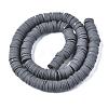 Flat Round Handmade Polymer Clay Beads CLAY-R067-10mm-41-2