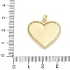 Brass Micro Pave Clear Cubic Zirconia Pendants CU-CBAFF5B-01G-03-3