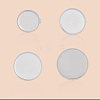 40Pcs 4 Styles 304 Stainless Steel Brooch Cabochon Settings STAS-BBC0007-28-6