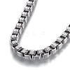 304 Stainless Steel Box Chains Necklaces NJEW-F242-17P-3