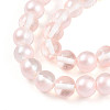 Baking Paint Transparent Glass Beads Strands DGLA-N011-10mm-03-3