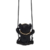 Cute Resin Swinging Bulldog Pendant Decorations HJEW-A010-01C-3