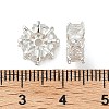 Brass Micro Pave Cubic Zirconia Spacer Beads KK-U045-16S-3