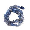 Natural Blue Aventurine Beads Strands G-K395-B03-01-3