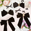 6 Styles Iron & Polyester Alligator Hair Clips for Girls PHAR-SP0001-20-3