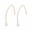 Brass Earring Hooks X-KK-N231-08-NF-1