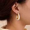 304 Stainless Steel Resin Stud Earrings for Women EG1813-1-2