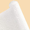 1 Sheet Embossed Flower Pattern Imitation Leather Fabric DIY-CL0002-19E-6