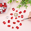 64Pcs 4 Style Glass Rhinestone Cabochons RGLA-FG0001-11B-3