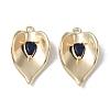 Brass Cubic Zirconia Pendants KK-H482-12G-02-1