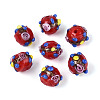 Handmade Gold Sand Lampwork Beads LAMP-N038-02C-1