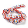 Handmade Porcelain Flower Beads PORC-J008-04D-3