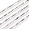 Tarnish Resistant 304 Stainless Steel Box Chains CHS-L017-07D-1