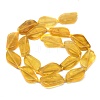 Natural Yellow Fluorite Beads Strands G-G106-F03-01-2