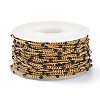 Ion Plating(IP) 304 Stainless Steel Enamel Curb Chains CHS-P013-01G-02-3