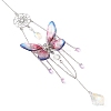 Stainless Steel Resin Butterfly Suncatcher HJEW-TA00452-01-2