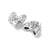 Brass Micro Pave Clear Cubic Zirconia Pendants KK-A236-17P-2