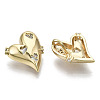 Brass Micro Pave Cubic Clear Zirconia Charms KK-N232-123-NF-2