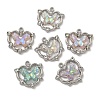 Rack Plating Alloy Rhinestone Pendants PALLOY-F312-07P-1