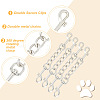 4Pcs Alloy Double Swivel Clasps FIND-GO0001-81P-3