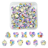 33Pcs 11 Styles CCB Plastic Large Hole Beads DIY-FS0006-72-1