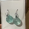 Resin & Alloy Dangle Earrings WG626EB-02-1