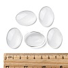Transparent Oval Glass Cabochons X-GGLA-R022-30x22-4