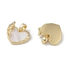 Brass & Shell & Clear Cubic Zirconia Charms KK-G497-16G-2