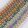 Electroplate Glass Beads Strands GLAA-K025-FR-10mm-A-1