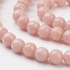 Natural Mashan Jade Round Beads Strands X-G-D263-6mm-XS22-2