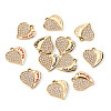 12Pcs 3 Colors Alloy Rhinestone Pendants FIND-TA0010-31-3