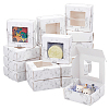 Marble Printed Paper Packaging Boxes CON-WH0085-131A-1