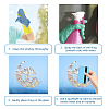 Waterproof PVC Colored Laser Stained Window Film Adhesive Stickers DIY-WH0256-078-3