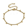304 Stainless Steel Link & Charm Bracelets for Women LS-BJEW-Z133-03G-2