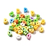 UV Plating Opaque Acrylic European Beads SACR-Z007-01D-1