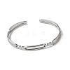 304 Stainless Steel Cuff Bangles for Women BJEW-H635-02P-2