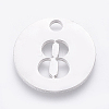 Non-Tarnish 304 Stainless Steel Pendants LS-STAS-F233-08-P-2