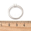 S925 Sterling Silver Adjustable Letter Rings for Women RJEW-M068-01P-U-3