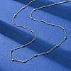2MM 304 Stainless Steel Satellite Chain Necklaces NJEW-T016-24P-2