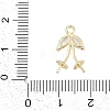 Rack Plating Brass with Cubic Zirconia Pendants LS-KK-Q018-04G-3