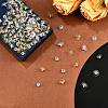 150Pairs 2 Colors Brass Bullet Clutch Bullet Clutch Earring Backs with Pad KK-YW0002-78-5
