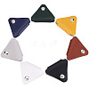 Gorgecraft 7Pcs 7 Colors Triangle Imitation Leather Data Cable Organizer AJEW-GF0006-42-1