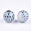 Electroplate Glass Beads EGLA-S178-07C-2