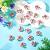20pCS Printed Opaque Acrylic Beads OACR-TA0004-75B-5