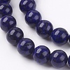 Dyed Natural Lapis Lazuli Bead Strands G-R173-8mm-01-3