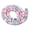 Handmade Polymer Clay Beads Strands X-CLAY-R089-6mm-109-2