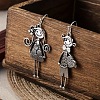 Boy and Girl Alloy Dangle Earrings FS-WGD9F62-01-5