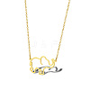 Cute Cartoon Animal 304 Stainless Steel Pendant Necklaces QV5065-14-1